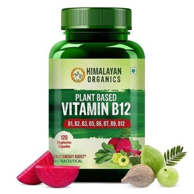 Himalaya Organics pflanzliches Vitamin B12, 120 vegetarische Kapseln kostenlo...