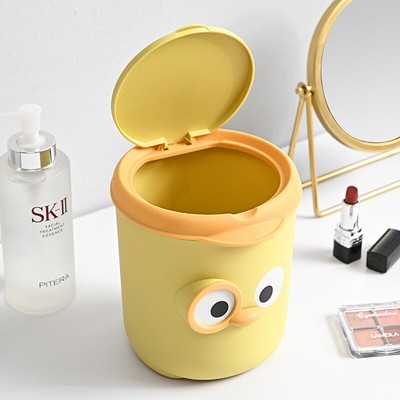Desktop Trash Can Cute Small Bedroom Bedside Office Cartoon Storage Bucket W D
