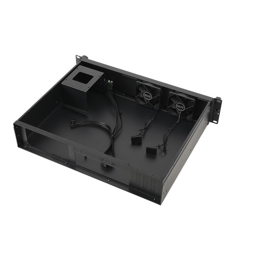 2U 2HE Rack Server Gehäuse Front USB Anschluß unterstützt mini ITX und micro ATX - Afbeelding 10 van 12