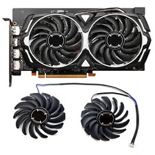 Graphics Card Cooling Fan PLD09210S12HH Spare Parts for MSI RX6600 8GB ARMOR V1