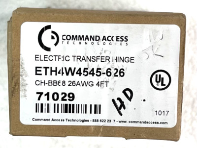 COMMAND ACCESS 71029 Heavy-Weight Electric Transfer Hinge 4.5X4.5 626