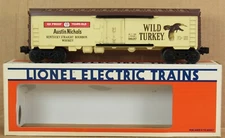Lionel 9837 Austin Nichols Whiskey Wild Turkey Billboard Reefer Car O-Gauge NIB
