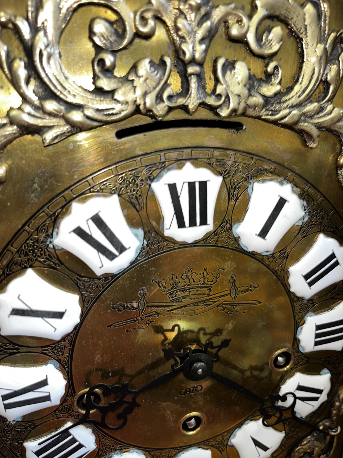 Gazo “Fallbrook” Granddaughter Clock C. 1978 581/4” Tall Ave Maria