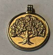 Avon Gold Tone Tree of Life The President's Celebration 1980 Medallion Pendant
