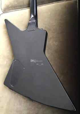 Hetfield Matte Black Diamond Plate Explorer Electric Guitar Ninja