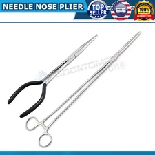 New 24" + 11" NEEDLE NOSE PLIERS SET LONG REACH PLIERS TOOL MULTI PURPOSE ODM