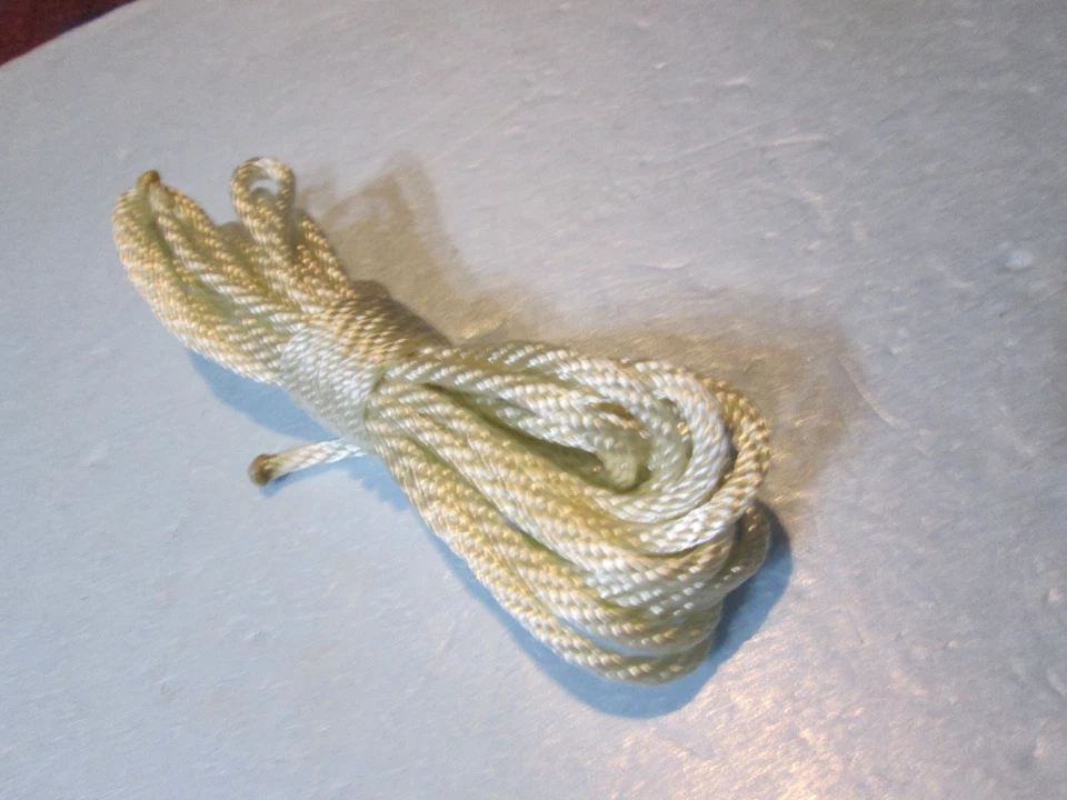 Recoil Starter Rope 20' feet x 3/16" Hank, Heavy Duty 4.7625mm Solid Braid #6  - Image 3 of 4