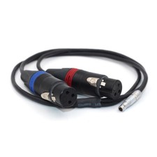 Cables Two XLR 3 Pin Female to 5 Pin Male Audio Input Cable for Arri Alexa Mini