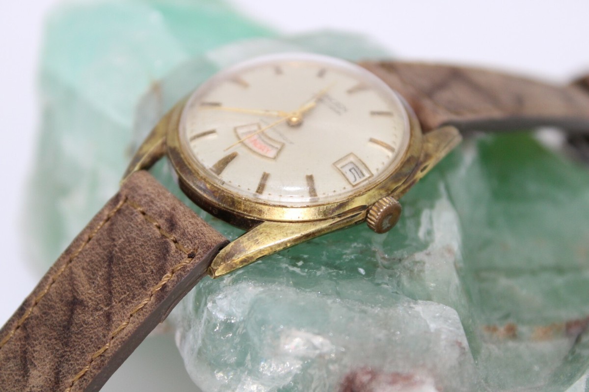1960's Gruen Precision Day Date Vintage Swiss Watch Manual