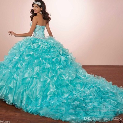 turquoise quinceanera dresses