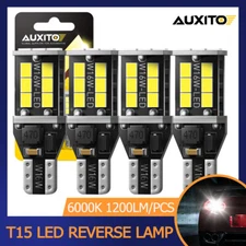 AUXITO LED Reverse Backup Light Bulb T15 912 921 Extremely Bright White 6500K X4