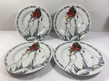 Zrike Brands Dr Seuss The Grinch Who Stole Christmas Salad Appetizer  4 Plates