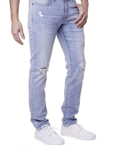 Lazer Mens Skinny Jeans Color: Lte Blue 