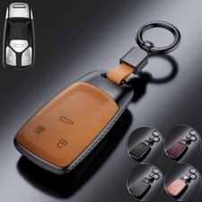 Funda protectora de cuero gamuza para llavero de coche para Audi S4 S5 B9 Q7 M4 Q5 TT A4 A5 RS