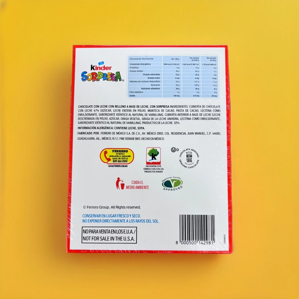 🪅Huevo de Chocolate Sorpresa Infantil, Sorpresa (12ct)(20g Huevo) (240g Total) (JUGUETE NIÑO) Foto 2 de 3