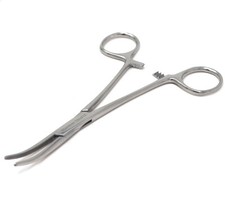 Dog/Cat Fur Clipper Hemostat Locking Clamps 5.5" Curved Veterinary Instruments