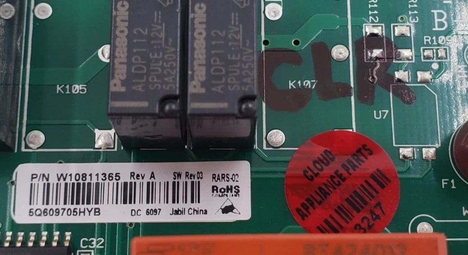 Whirlpool Refrigerator Control Board W10811365 Same Day Ship & *60 Days Warranty - Image 4 of 4