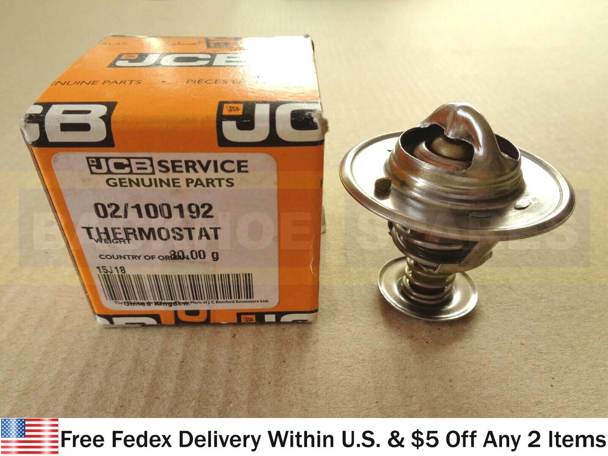 JCB PARTS - GENUINE JCB THERMOSTAT BUILDS LH AA AB AC (PART NO. 02