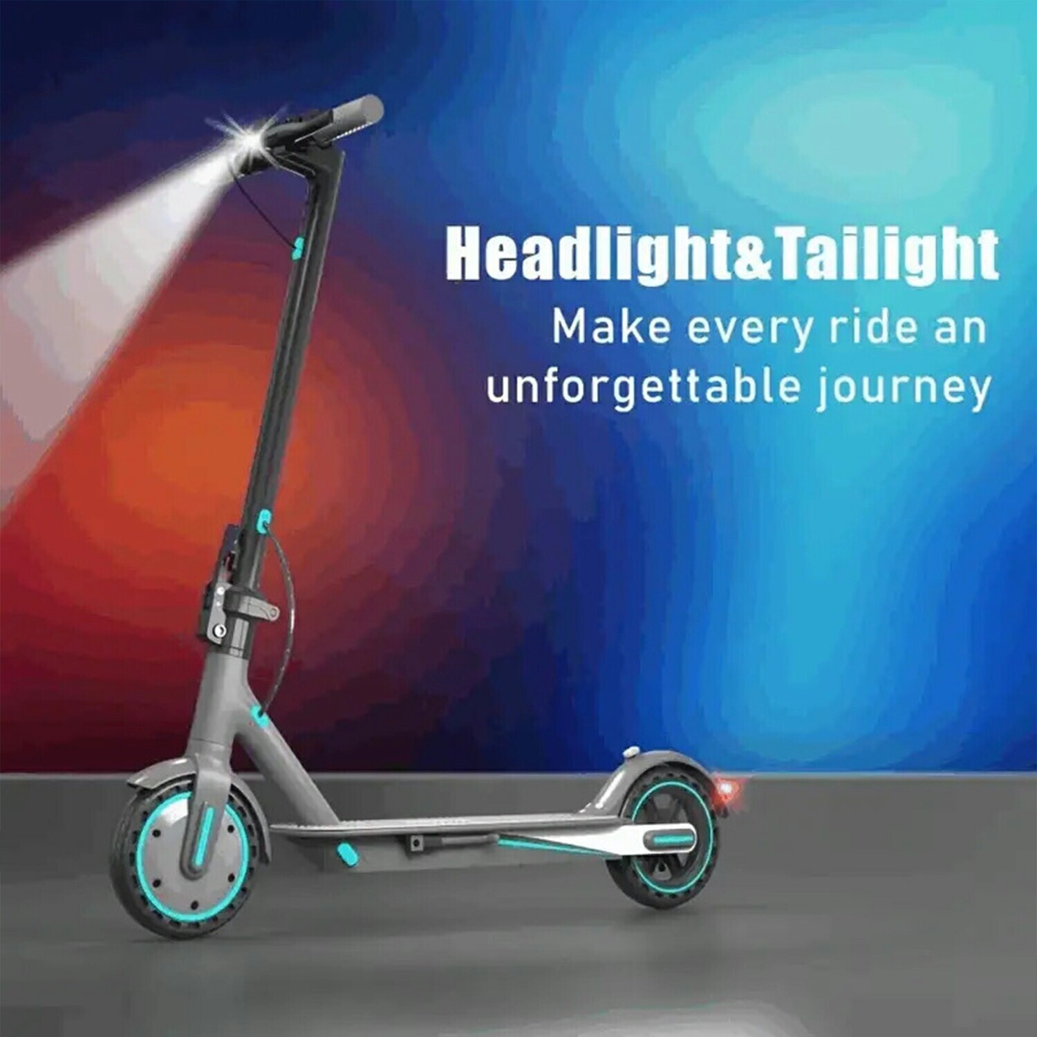 Mankeel 350W Electric Scooter 20MPH High Speed Long Range Bluetooth APP Blue