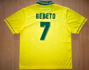 Sale Brazil Bebeto 1993 1994 Shirt Camiseta Xl Jersey Soccer Brasil Copa Umbro Ebay