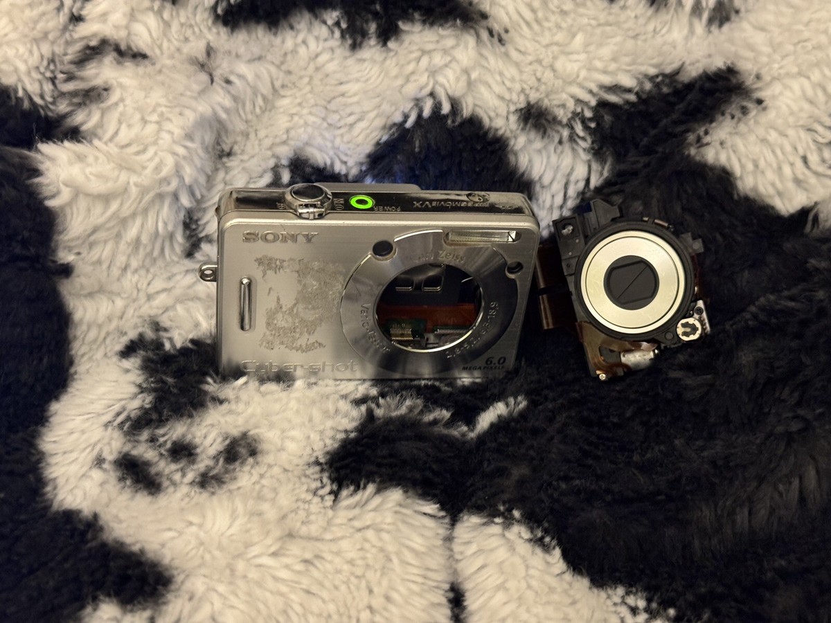 Sony Cyber-shot DSC-W50 6.0MP Digital Camera Silver Needs