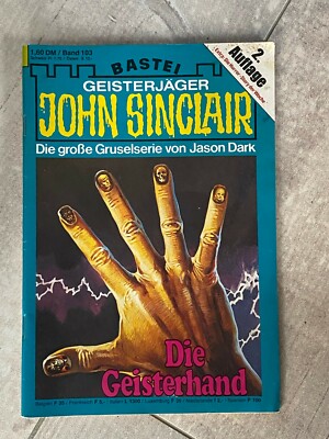 2. Auflage John Sinclair, Romanheft, Band 103: Die Geisterhand