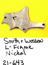 Smith & Wesson Side plate L Frame Nickel Item #  21-643