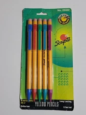 Vintage 1993 Scripto Mechanical  Pencils Sealed Pack of 5 Pencils