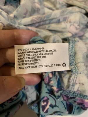 ❤️Gilligan and O'Malley Top Womens XL Sleepwear Top Shirt Blue