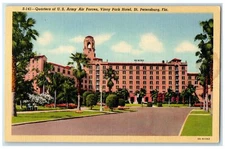 c1940 Quarters Of US Army Air Forces Vinoy Hotel St. Petersburg Florida Postcard
