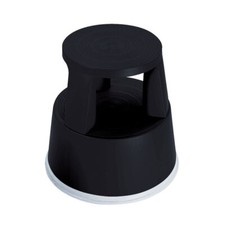 Image of 2Work Plastic Step Stool Non-Slip Rubber Durable Base Black T7/Black - 2W04996