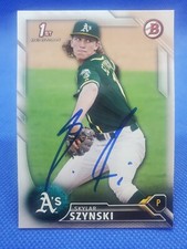 SKYLAR SZYNSKI Autograph Baseball card auto OAKLAND ATHLETICS A's