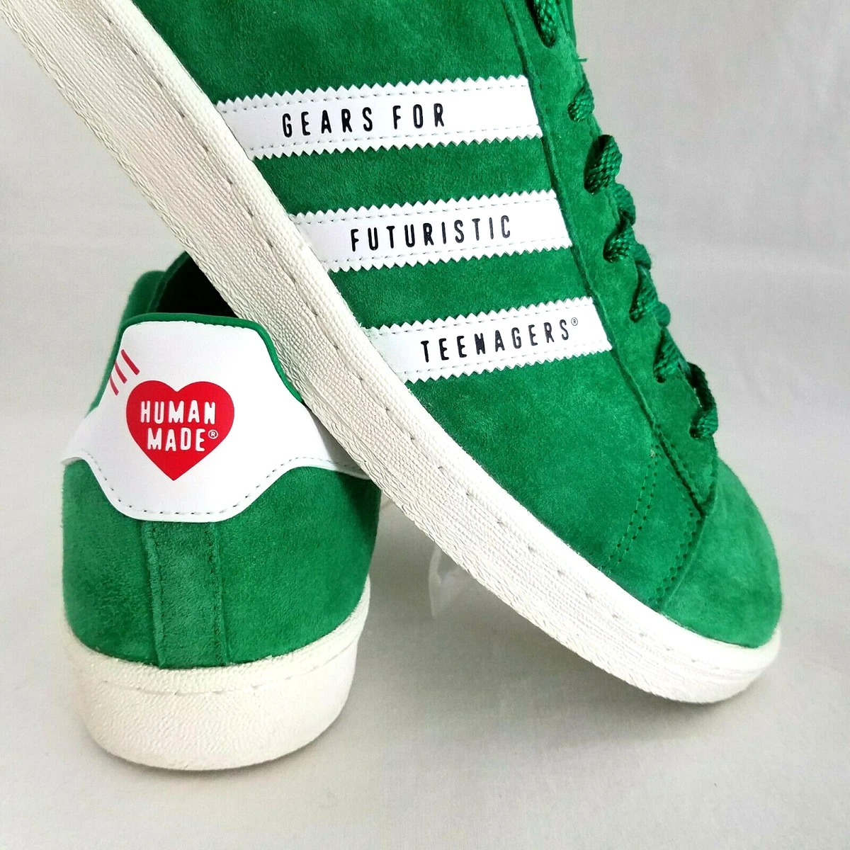 ADIDAS x Human Made Campus Sneakers Shoes Green Suede FY0732 Men