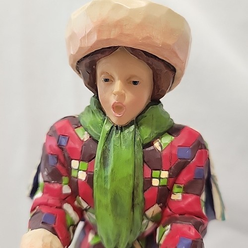 JIM SHORE Here We Come A-wand'ring So Fair to Be Seen WOMAN CAROLER FIGURINE - Picture 3 of 22