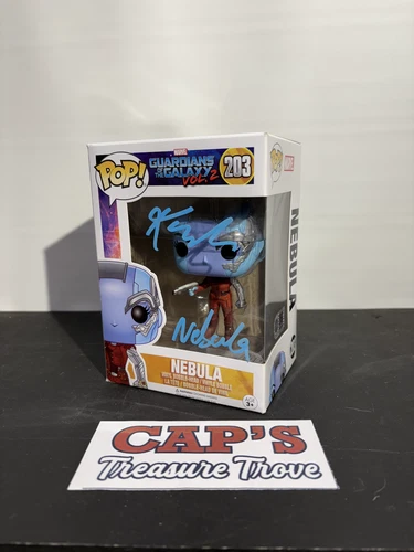 Karen Gillian SIGNED Nebula Funko Pop! from GOTG with Character Name & SWAU COA