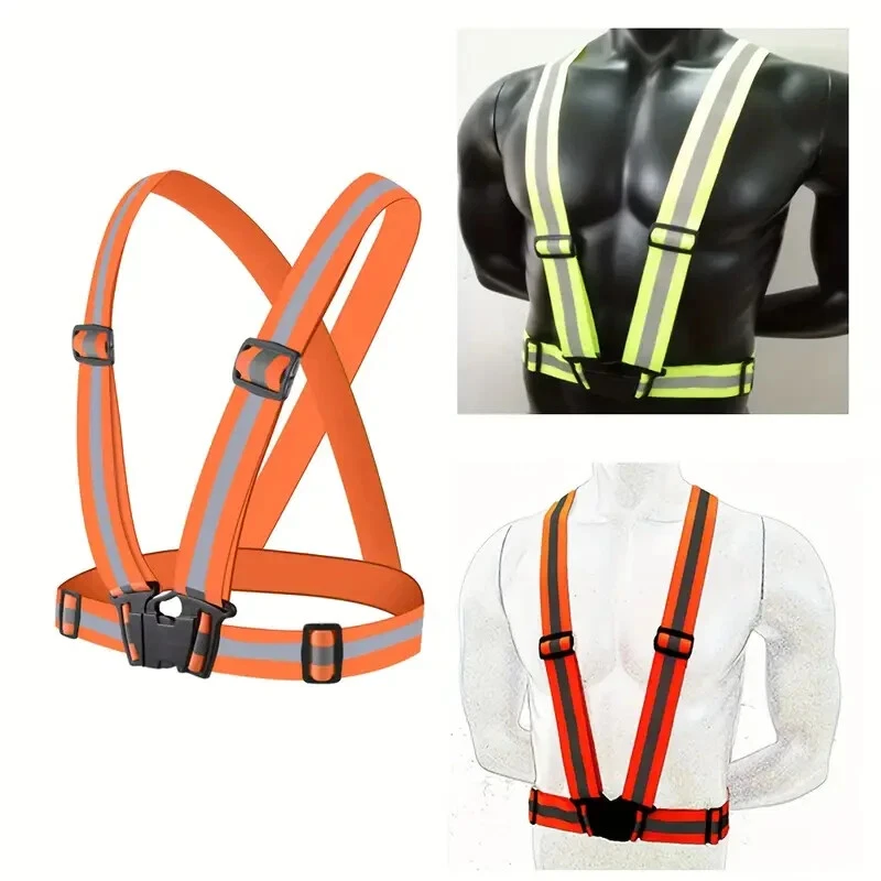 Ultra-Bright Reflective Safety Stripe Vest Durable, Water-Resistant - Image 2 of 4