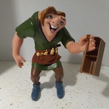 Vintage Mattel Disney Hunchback of Notre Dame 9" QUASIMODO W/4 Figures In Pouch