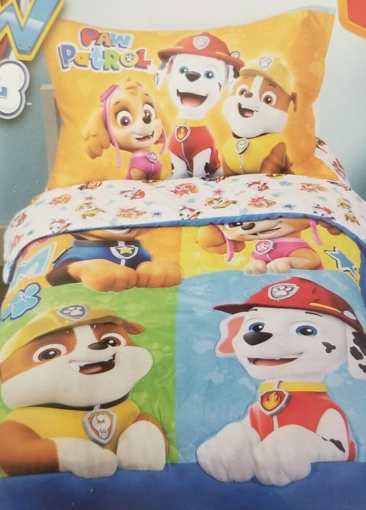 Set letto per bambini 4 pezzi Nickelodeon Paw Patrol nuovo con scatola