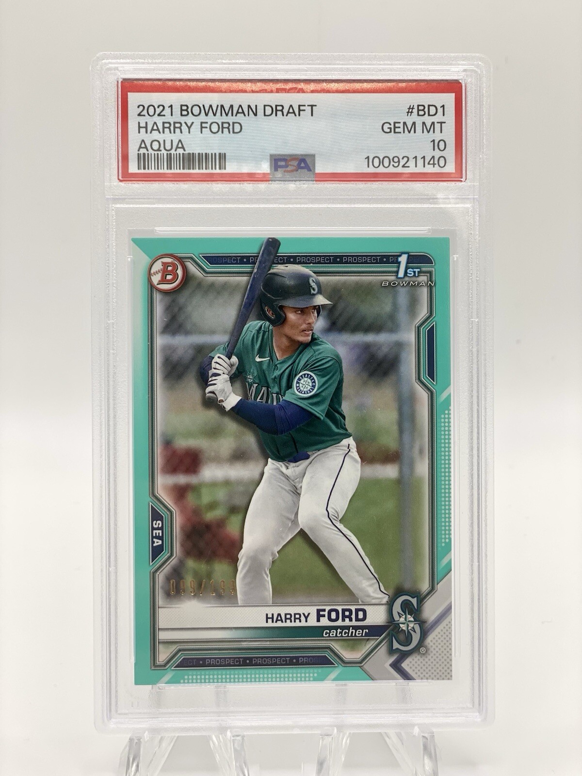 2021 Bowman Draft - Aqua #BD-1 Harry Ford /199 (RC)