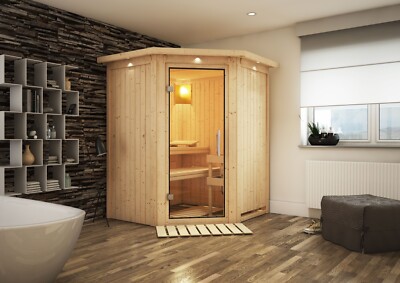 Sauna Saunakabine Heimsauna Innensauna Larin verschiedene Varianten Karibu