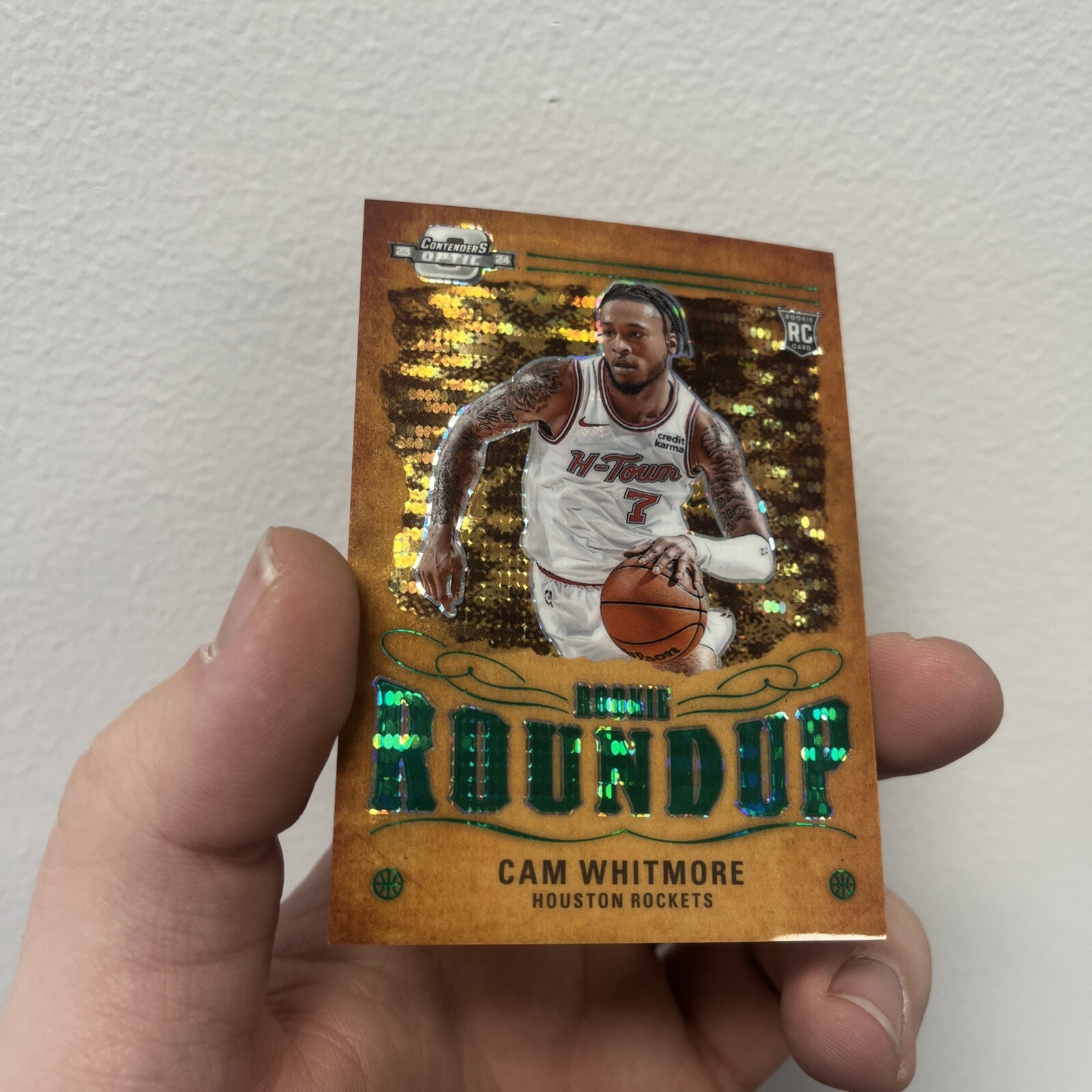 2023 panini optic contenders rookie roundup cam whitmore /25