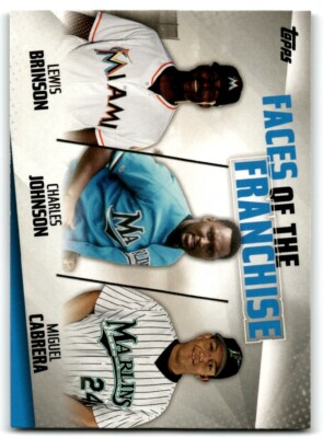 2019 TOPPS FACES OF THE FRANCHISE LEWIS BRINSON/CHARLES JOHNSON/MIGUEL CABRERA