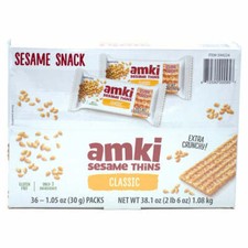 Sesame Snack - Amki Sesame Thins Classic, 36 x 1.05oz 30g packs