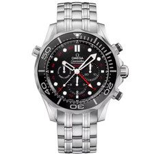New Omega 300M Seamaster GMT Chronograph Coaxial Dive Watch 212.30.44.52.01.001 2
