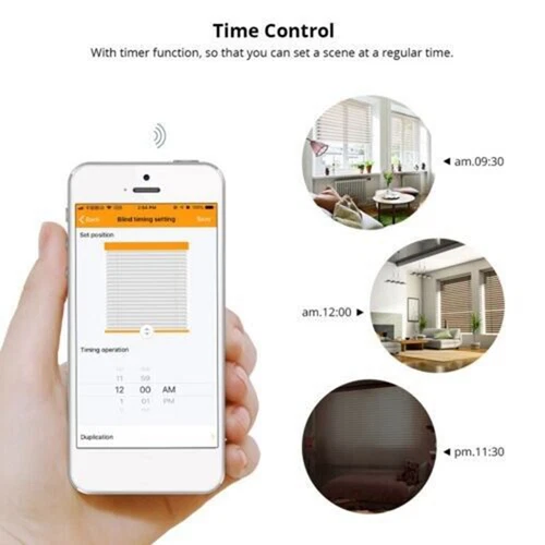 Automatic Window Curtain Blinds Kit Motorized Blutooth App Remote Control - Picture 6 of 7