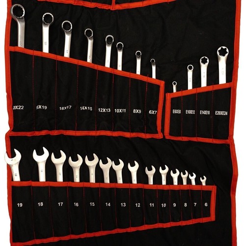 Set 47 chiavi combinate fisse e stella 12 punti da 6-32mm FRENI TORX POLIGONALI - Foto 5 di 6