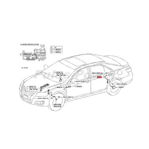AISIN OEM Rear ABS Wheel Speed Sensor Left and right for Toyota Camry 2007-2009 - Foto 4 di 4