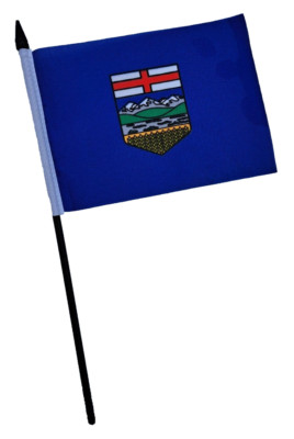 Canada Alberta Small Hand Flag (6'' x 4'')
