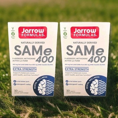 Jarrow Formulas SAMe 400mg 2 Pack Vegan   30 Tablets Each