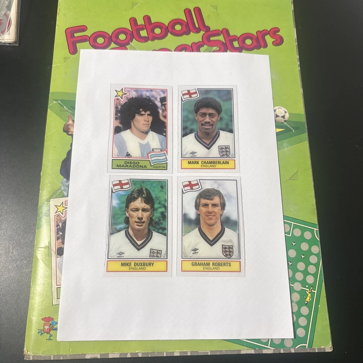 Autocollants Panini EURO 84 – Espagne 1984 – Lots 207 à 210 – Neufs – Épuisés
